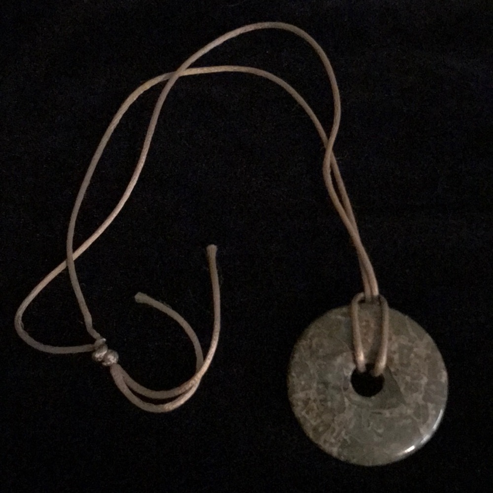 Circle of jade necklace